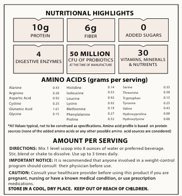 Nourish Vanilla Protein (Formerly Protein Powder)